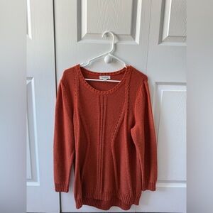 dressbarn Women's Warm Rust Cardigan